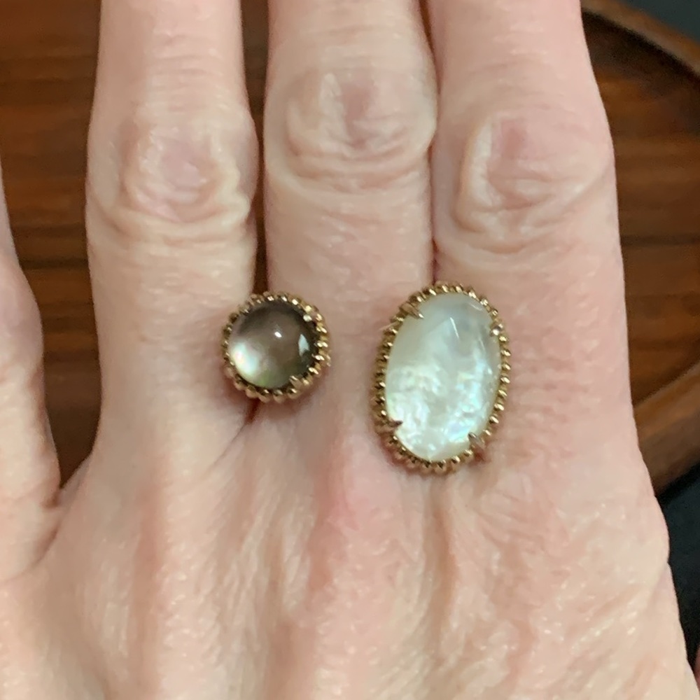 Gold Plated 925 Silver Ring-Adjustable - image 6